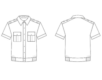 Рубашка форменная  СК короткий рукав ТУ 8559-025-84695467-2013